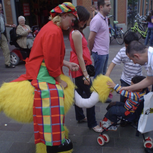 Gerritje Grijpgraag en Clown Dompie
