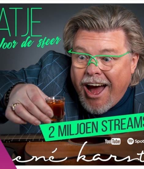 2 Miljoen streams voor 'Atje Voor De Sfeer'