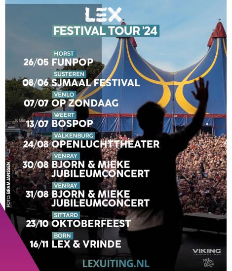 Lex Uiting op Festivaltour!