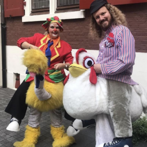 Gerritje Grijpgraag en Clown Dompie
