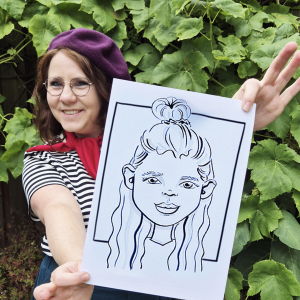 Madame Caricature Leonie Karikaturist