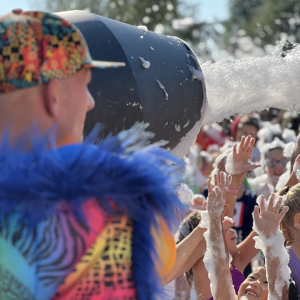 Rogier de schuimparty