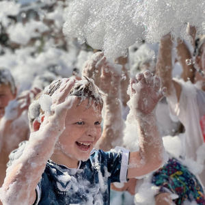 Rogier de schuimparty