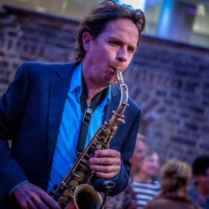 Saxofonist Jan van Oort