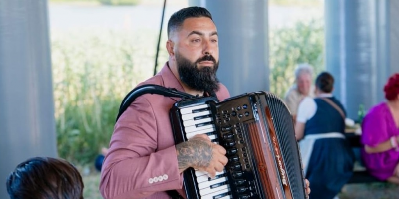 Accordeonist Florian boeken