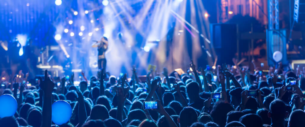 Feest band op festival